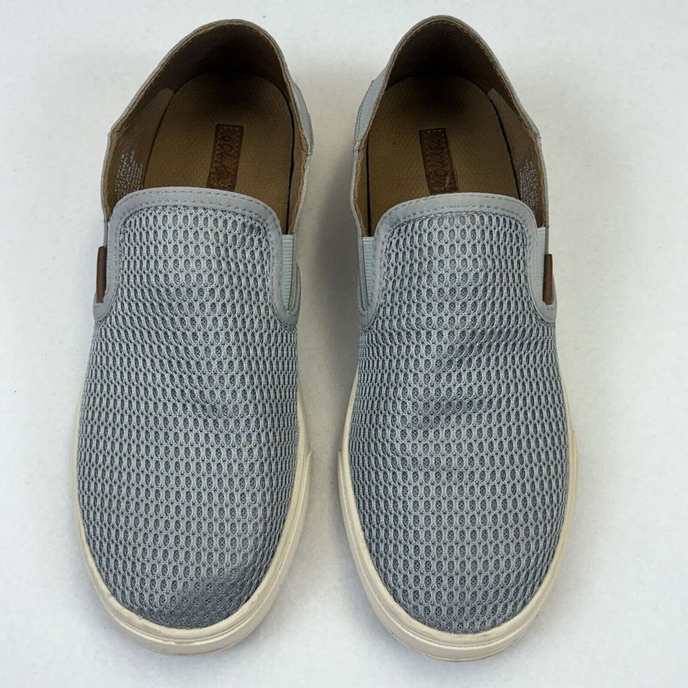 Olukai Pehuea Women's Slip On Mesh Sneaker Gray Size 8.5 Travel‎ Beach Comfort - Picture 2 of 9